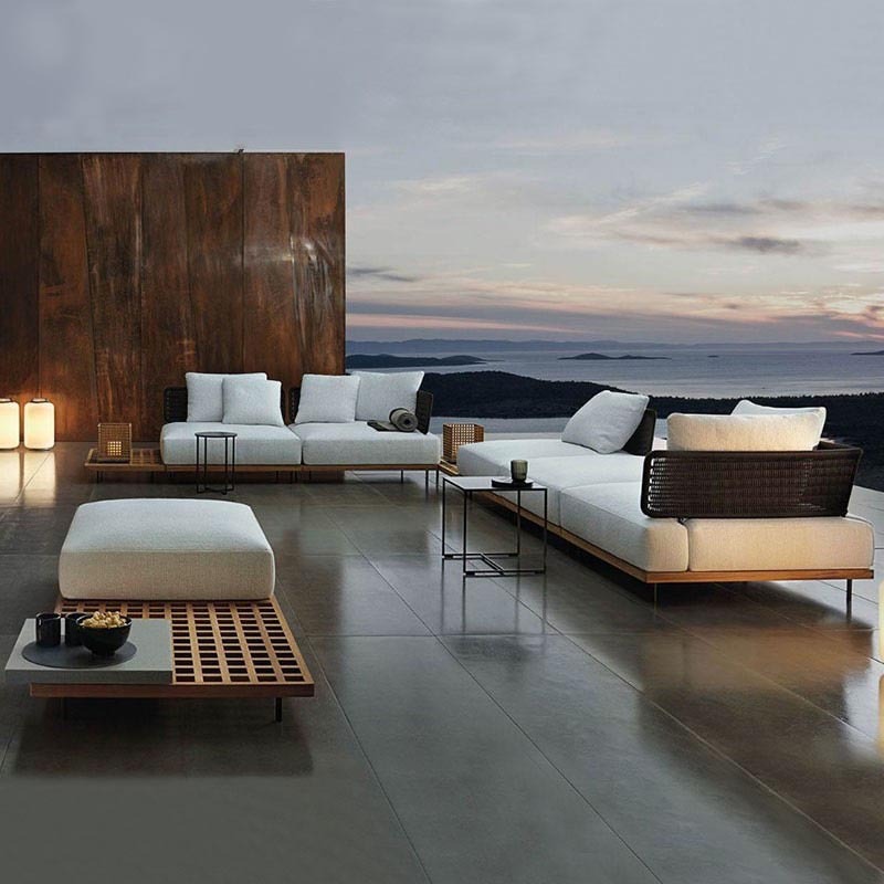 Outdoor Furniture Upholstery - qw-Outdoor Sofa Patio Villa Terrace Furniture