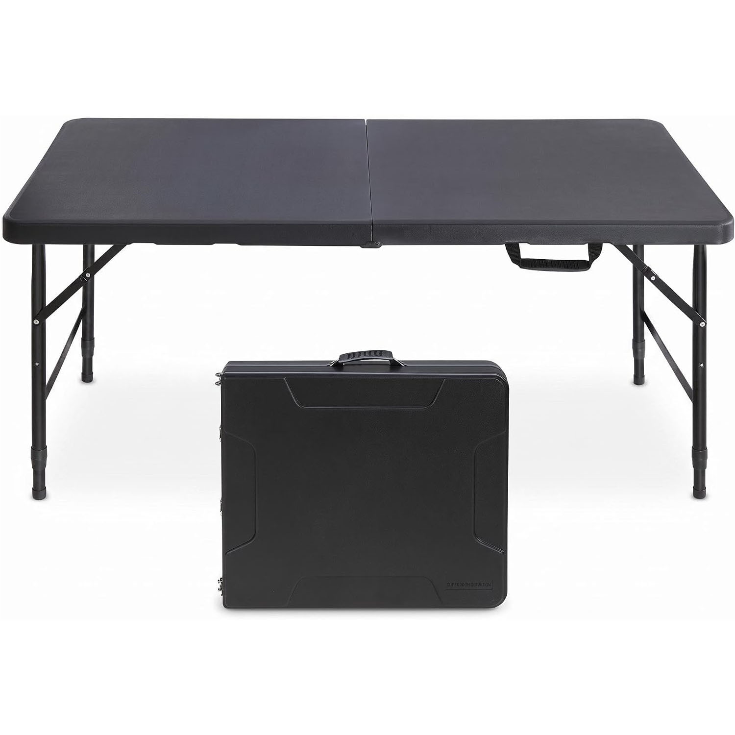 Outdoor Furniture Heavy - Folding Table 4ft Height Adjustable Heavy-Duty