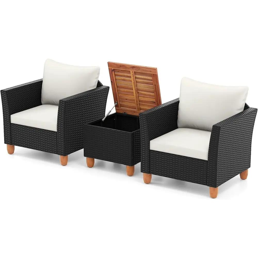 Outdoor Furniture Bali - 3-Piece Outdoor Patio Furniture Set with