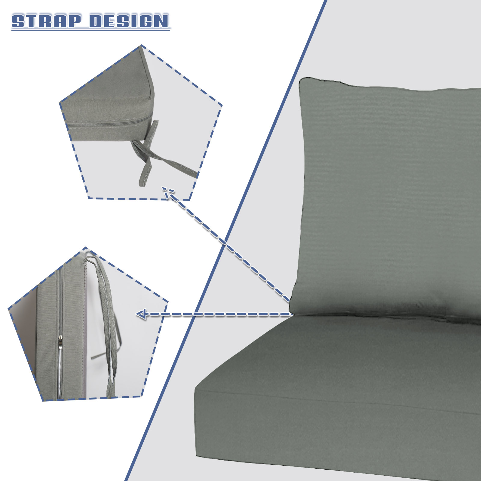 Custom Seat And Back Cushions  - Outdoor Furniture Upholstery review and price