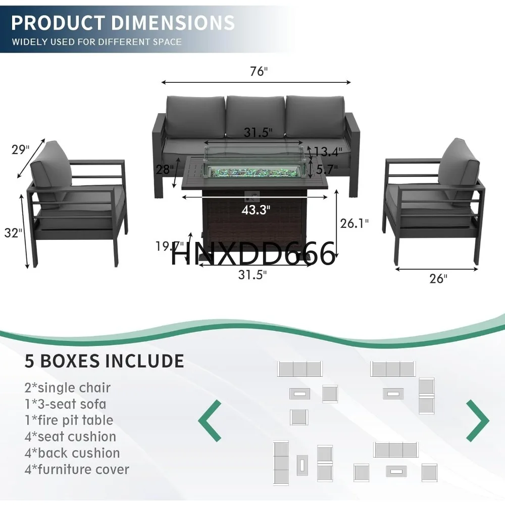 Patio Furniture Set with Fire  - Outdoor Furniture Fire Pit Set review and price