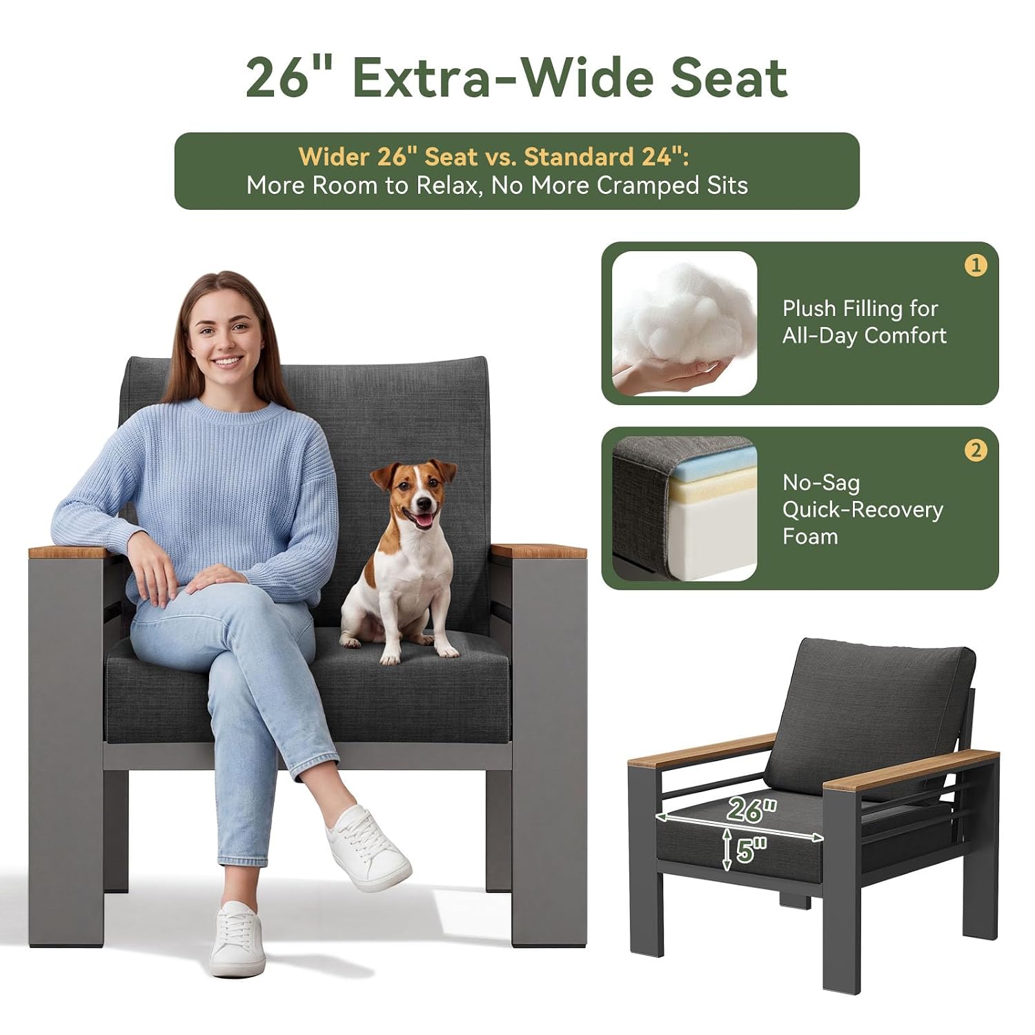 Patio Furniture Set, Aluminum  - Outdoor Furniture Bali review and price