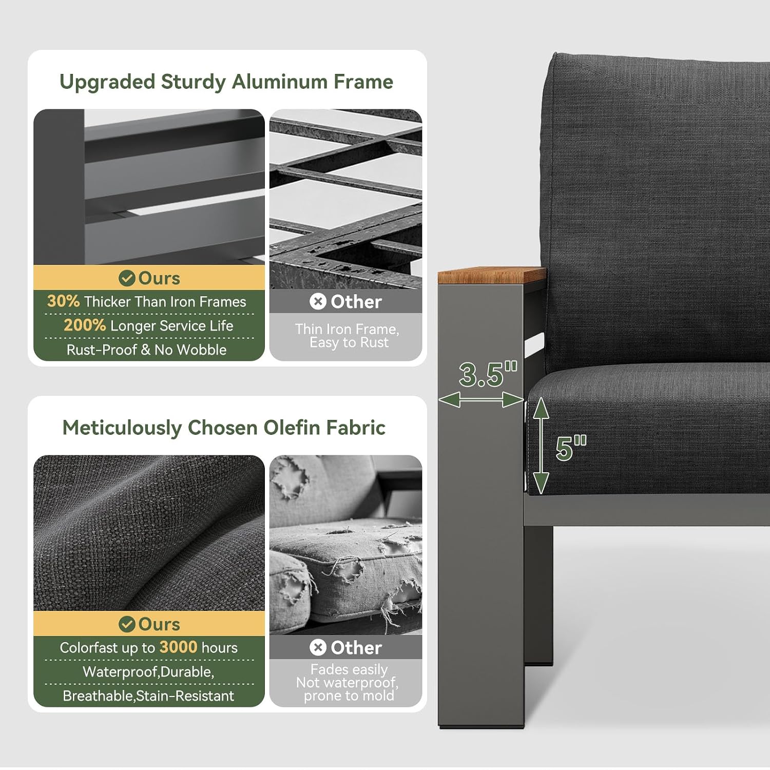 Patio Furniture Set, Aluminum  - Outdoor Furniture Bali review and price