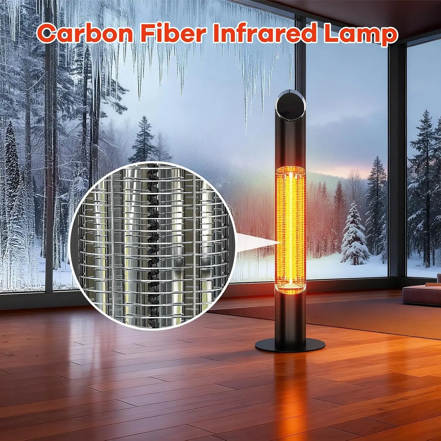 Outdoor Electric Patio Heater, - Patio Heater Standing review and price