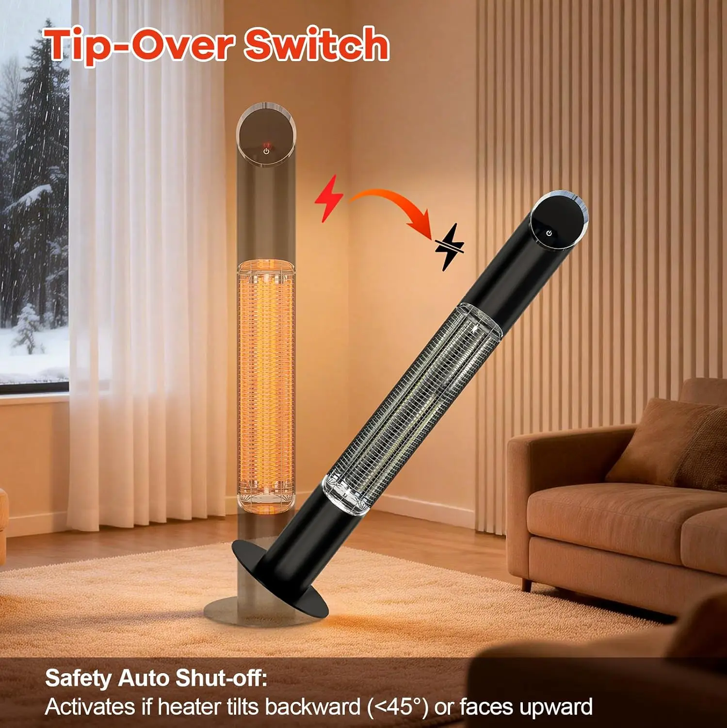 Outdoor Electric Patio Heater, - Patio Heater Standing review and price