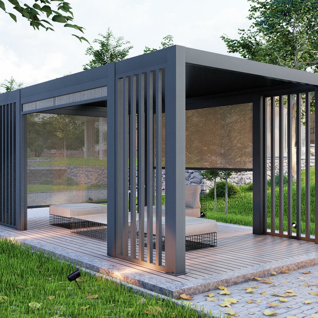 Outdoor Motorized Retractable  - Outdoor Furniture Gazebo review and price