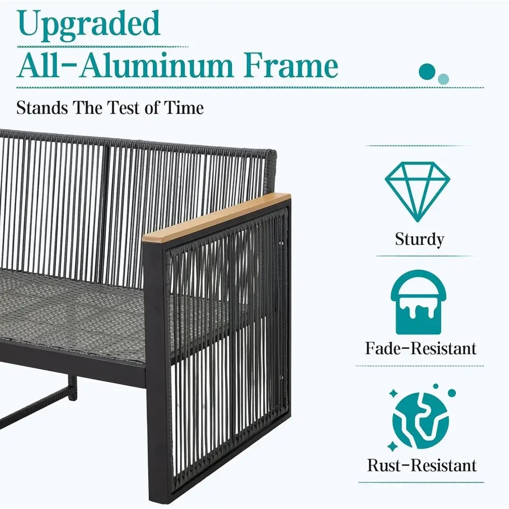 6-Piece Grey Outdoor Patio Fur - Outdoor Furniture Grey review and price