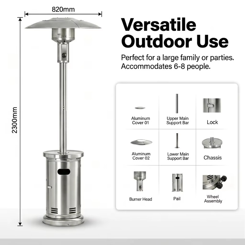 Airo Fast Heating Umbrella Gas - Patio Heater Standing review and price