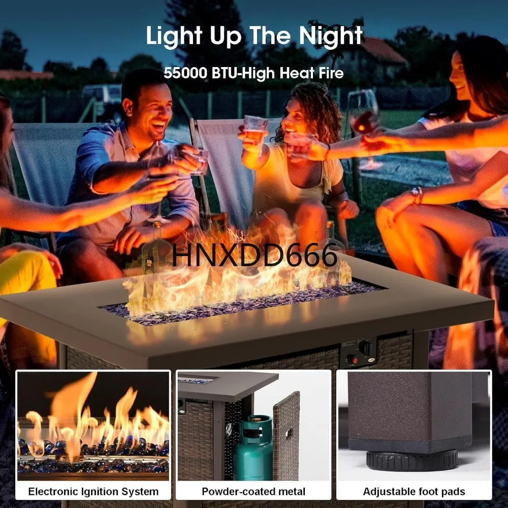 7 Piece Patio Furniture Set wi - Outdoor Furniture Fire Pit Set review and price