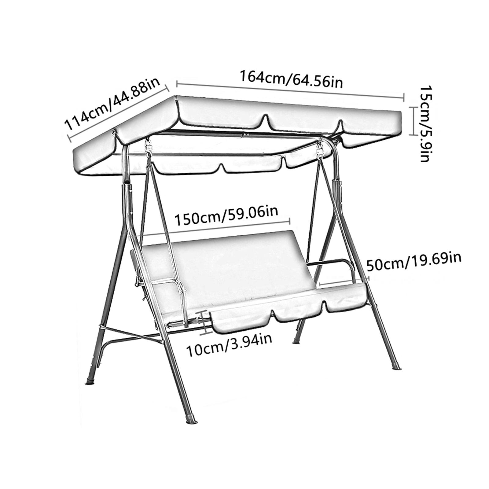 Patio Swing Canopy Rainproof w - Outdoor Furniture Upholstery review and price