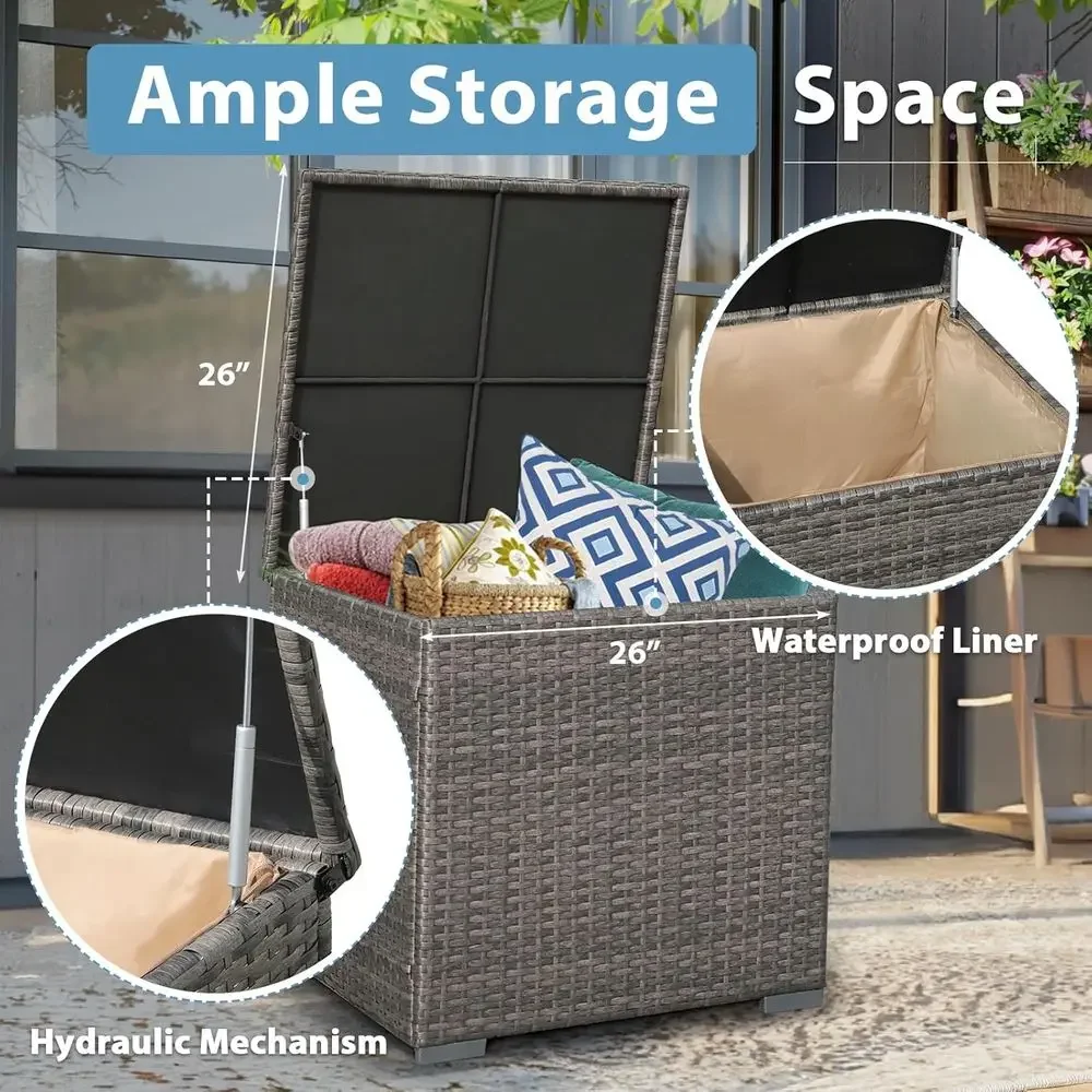 8-Piece Patio Furniture Set wi - Outdoor Furniture Fire Pit Set review and price