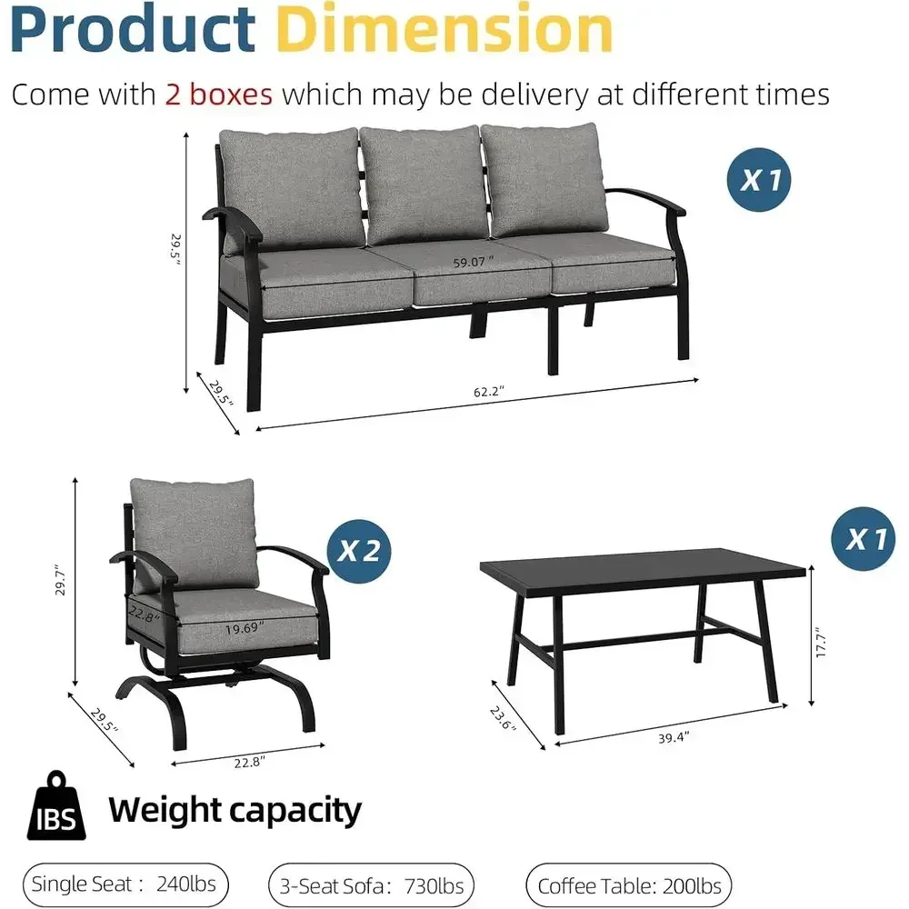 Grey Outdoor Metal Patio Furni - Outdoor Furniture Grey review and price