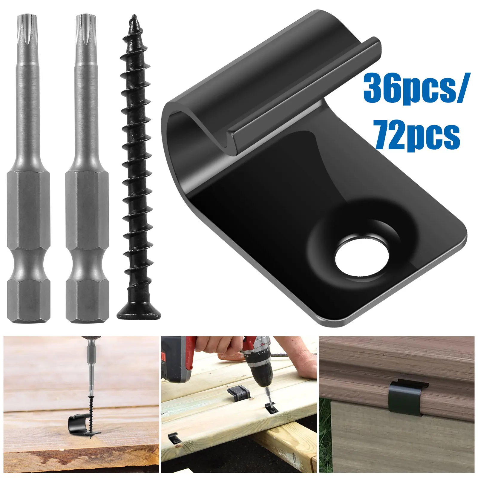 36/72Pcs Composite Deck Clip O - Outdoor Furniture Heavy review and price