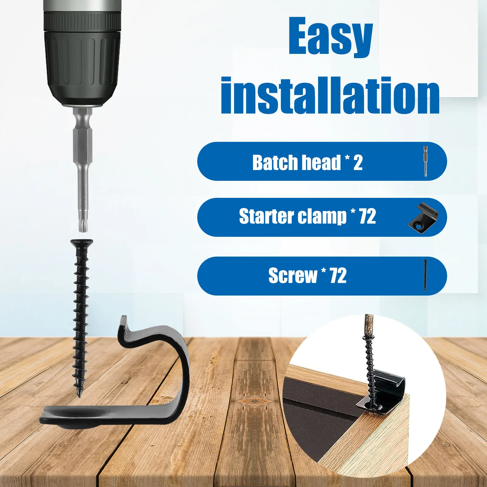36/72Pcs Composite Deck Clip O - Outdoor Furniture Heavy review and price