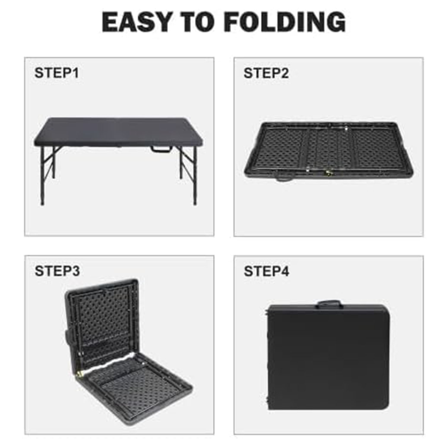 Folding Table 4ft Height Adjus - Outdoor Furniture Heavy review and price