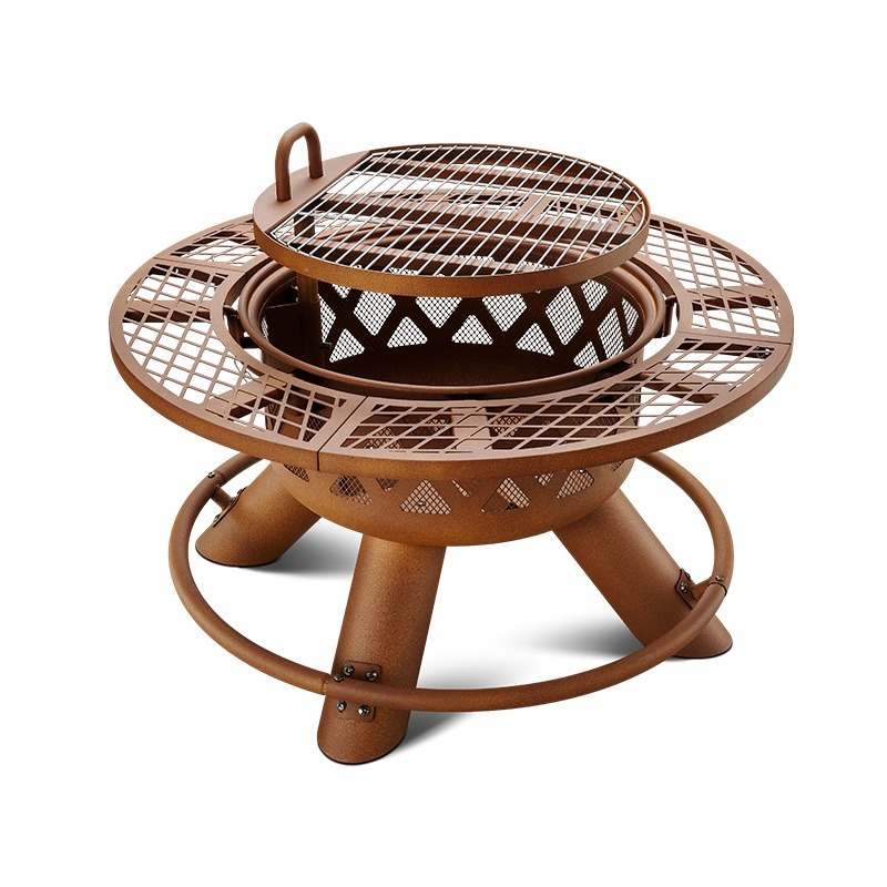 2026 Modern Outdoor Steel Char - Outdoor Furniture Fire Pit Set review and price