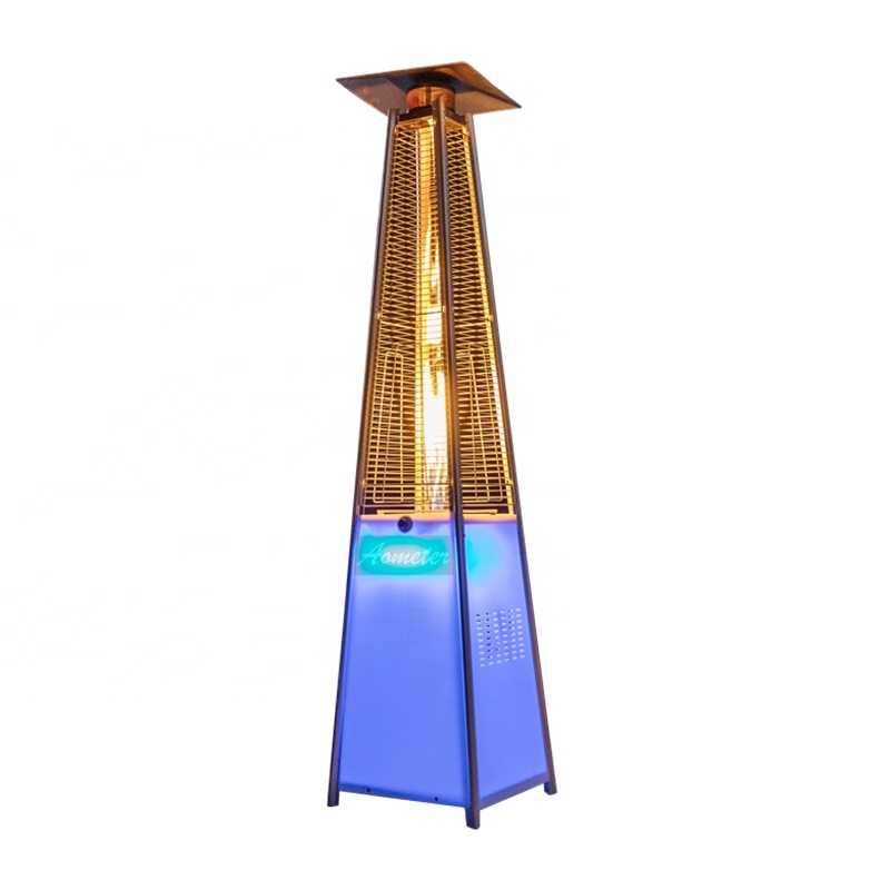 Pyramid-shaped LED Glass Tube  - Patio Heater Standing review and price