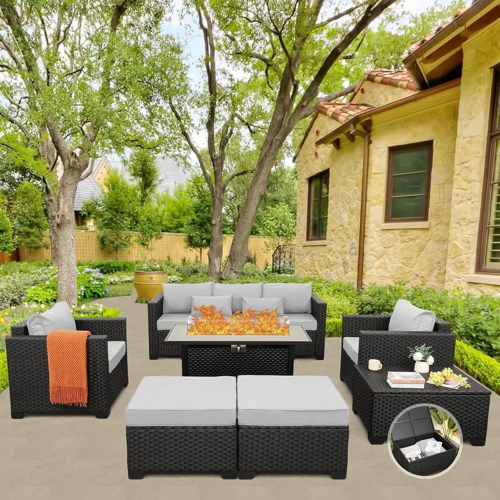 45 Outdoor Patio Furniture Set - Outdoor Furniture Grey review and price