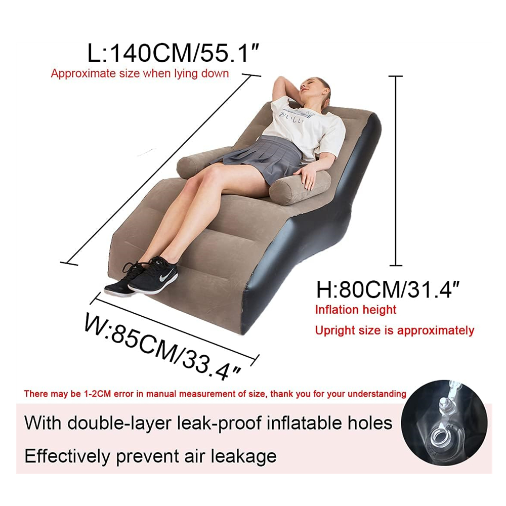 Folding Lazy Sofa,Inflatable L - Outdoor Furniture Hay review and price