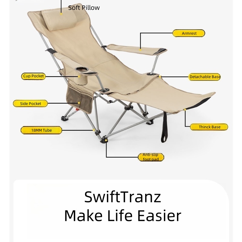 SwiftTranz Portable Steel Fold - Outdoor Furniture Recliner Set review and price
