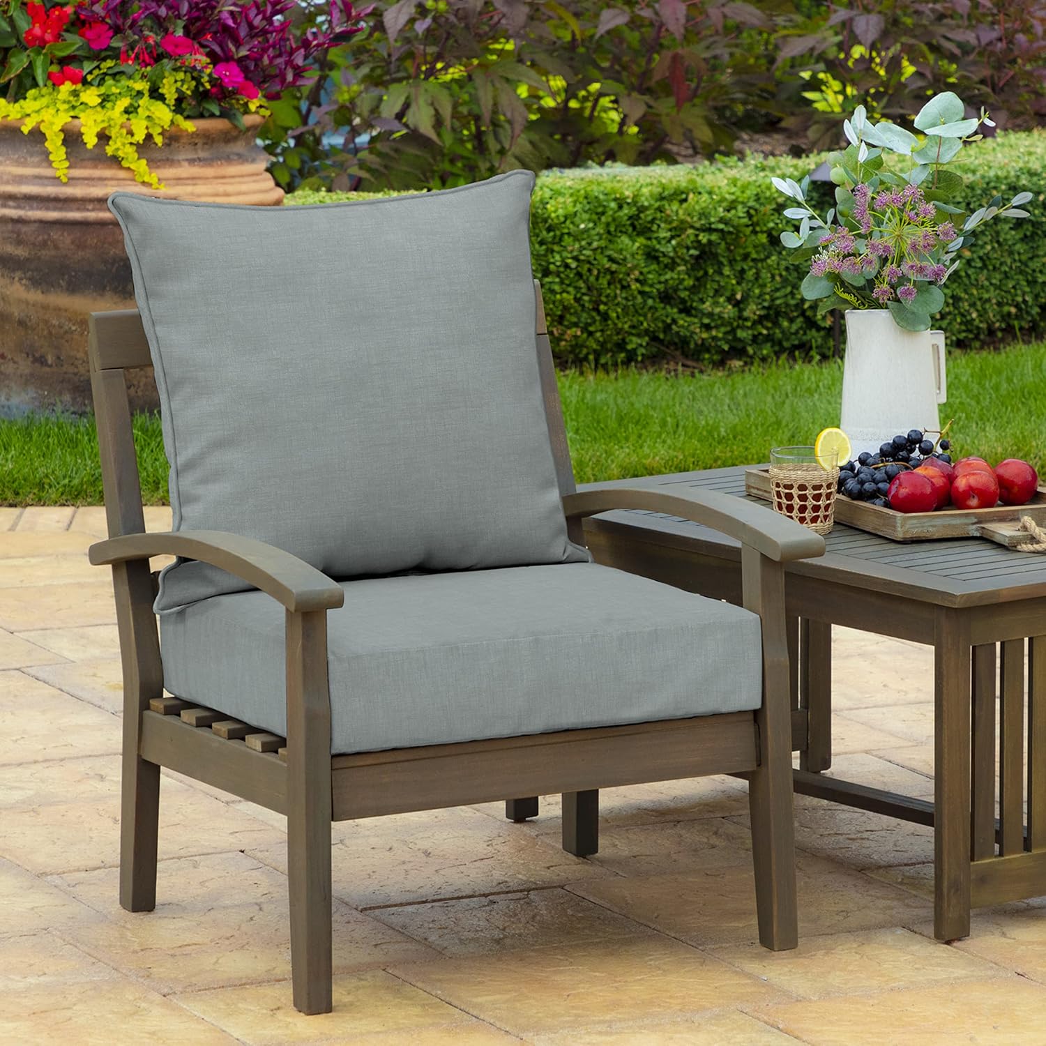 Custom Linen Seat/Back Cushion - Outdoor Furniture Upholstery review and price
